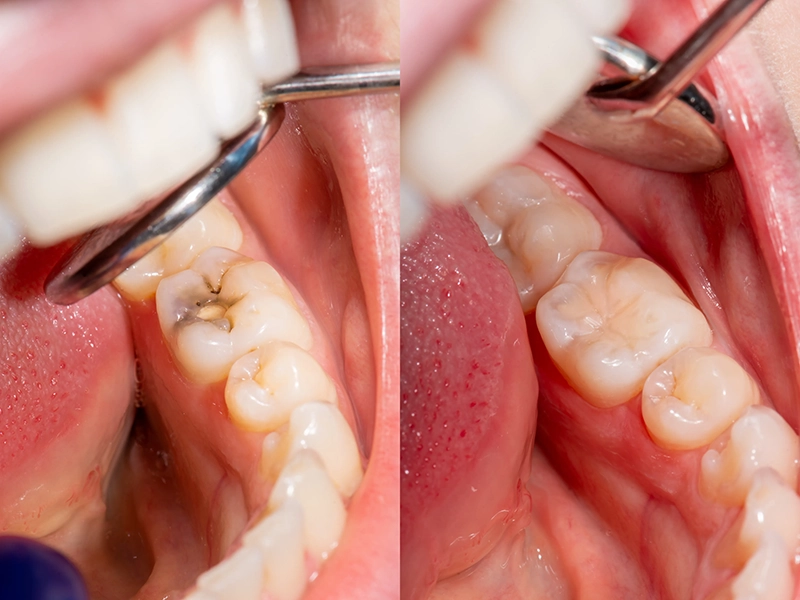 Composite root filling restoration at Indian Trace Dental